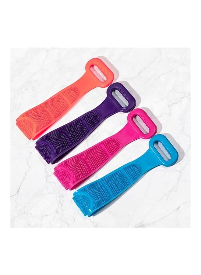 Silicone Massage Pull Strap Bath Brush Powerful Exfoliating Rubbing Artifact Multicolour 20 x 2 x 15cm Body Scrubs & Exfoliators (5)