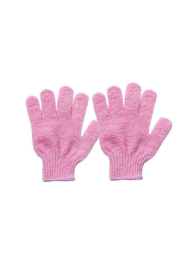 Exfoliating Shower Gloves Pink 20grams Bathing Accessories