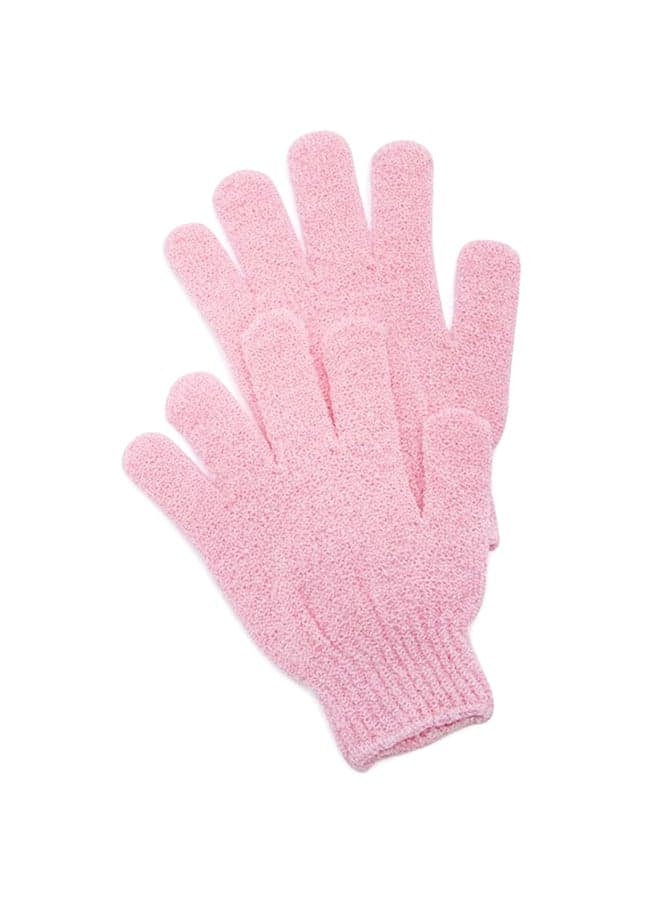 Exfoliating Shower Gloves Pink 20grams Bathing Accessories (٣)