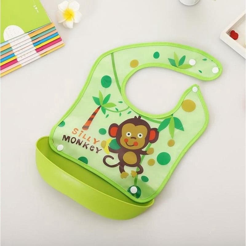 Waterproof Cartoon Printed Baby Bib Baby Bedding Sets