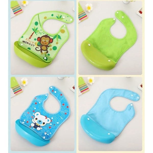 Waterproof Cartoon Printed Baby Bib Baby Bedding Sets (3)