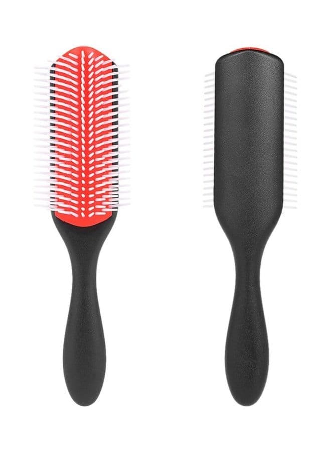 Anti-Static Hair Brush Comb Black/Red/White 21.5x6.5x3.5cm (٣)