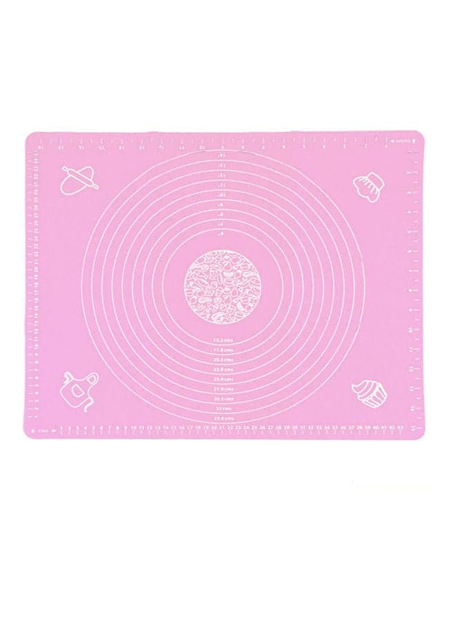 Silicone Baking Mat Dough Maker Pad With Measurements, Dough Rolling Mat, Non-slip Non-stick Rolling Pastry Mat For Kitchen Birthday Wedding Party Pink 12*4*10cm Baking & Cookie Sheets
