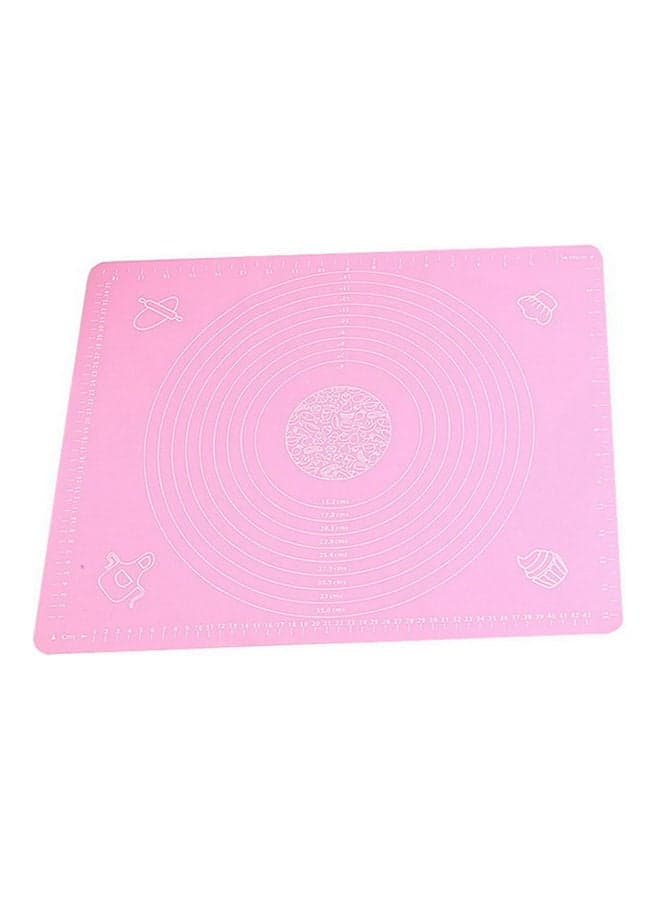 Silicone Baking Mat Dough Maker Pad With Measurements, Dough Rolling Mat, Non-slip Non-stick Rolling Pastry Mat For Kitchen Birthday Wedding Party Pink 12*4*10cm Baking & Cookie Sheets (٣)
