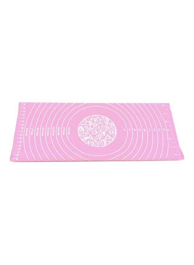 Silicone Baking Mat Dough Maker Pad With Measurements, Dough Rolling Mat, Non-slip Non-stick Rolling Pastry Mat For Kitchen Birthday Wedding Party Pink 12*4*10cm Baking & Cookie Sheets (٥)