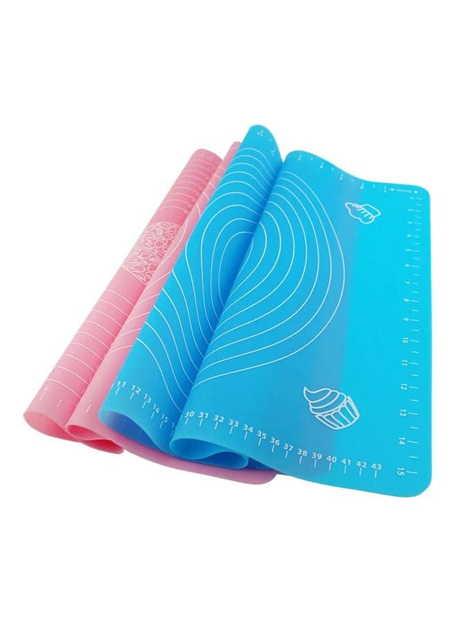 Silicone Baking Mat Dough Maker Pad With Measurements, Dough Rolling Mat, Non-slip Non-stick Rolling Pastry Mat For Kitchen Birthday Wedding Party Pink 12*4*10cm Baking & Cookie Sheets (٦)