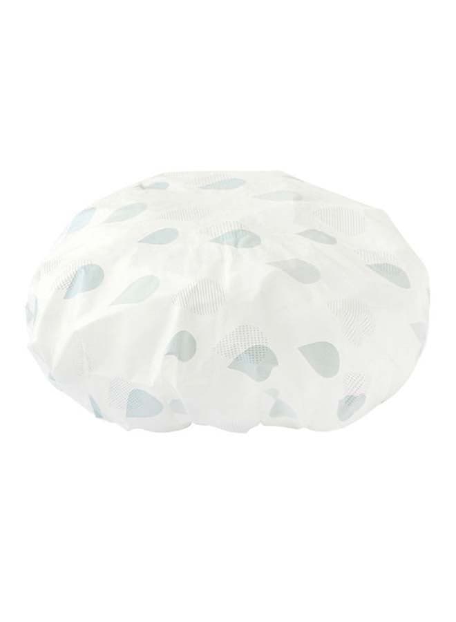 Bath Shower Cap White/Grey 27cm