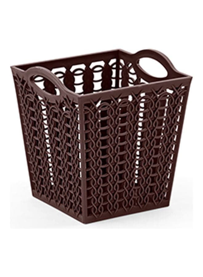 Mix Square Basket Brown 11 x 11 x  12.5cm Clothing & Closet Storage