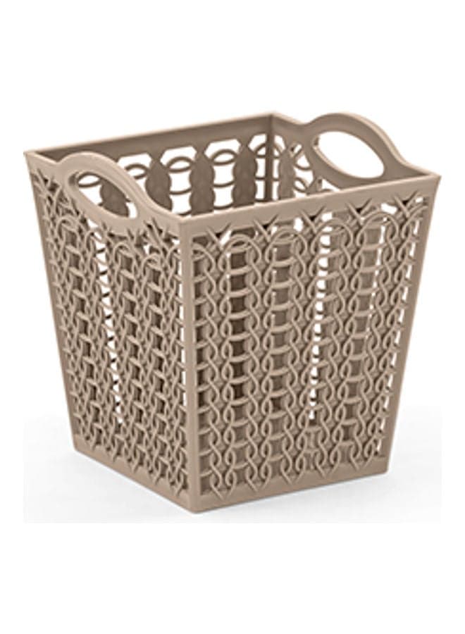 Mix Square Basket Beige 11 x 11 x  12.5cm Clothing & Closet Storage