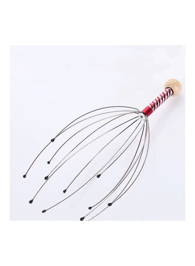 Hair Scratcher For Scalp Relives Red/Silver Hair Combs