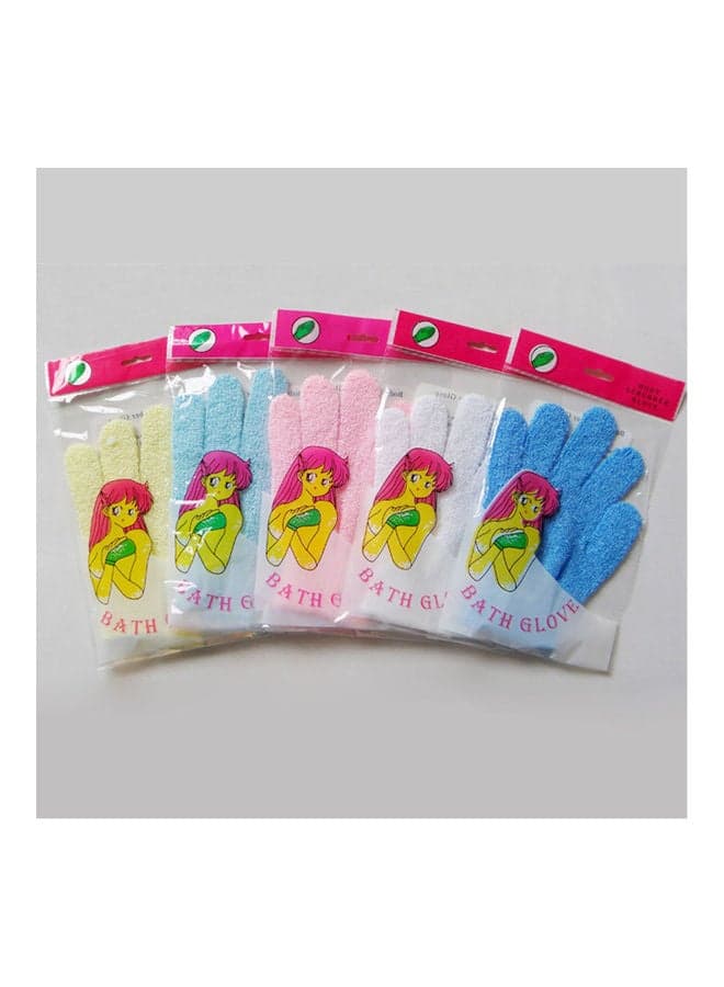 Children Kids Exfoliating Body Scrub Gloves Blue 22x22x22cm Bathing Accessories (٣)