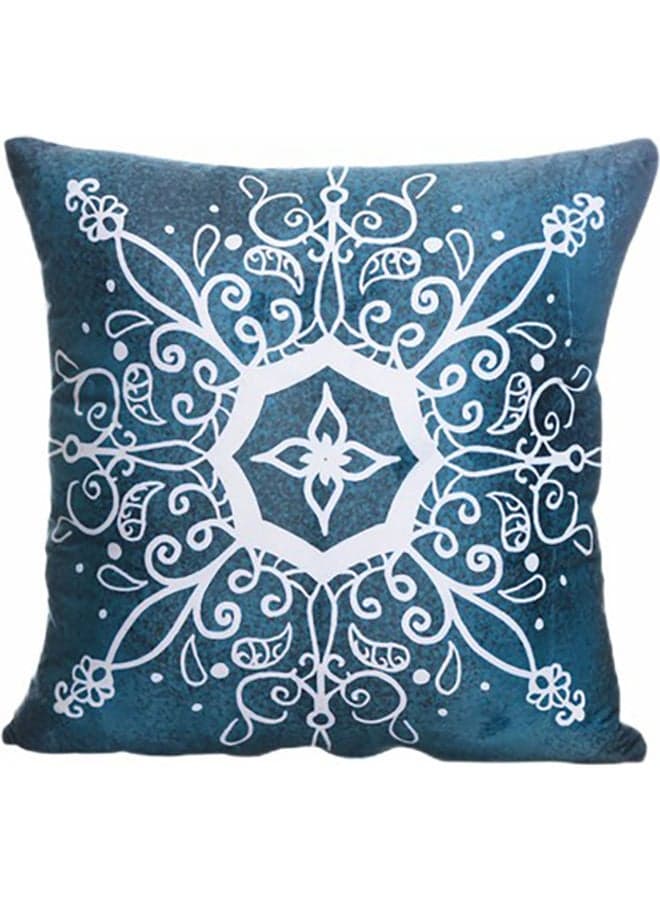 Claa Velvet Decorative Cushion Blue/White 45x45cm Decorative Pillows