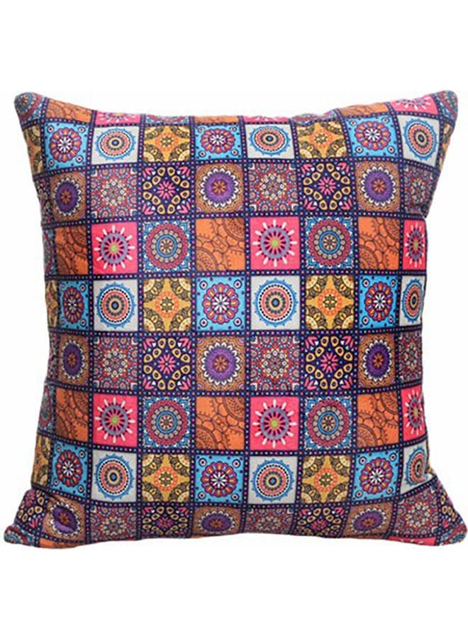 Multi Mandala Velvet Decorative Cushion Cover Multicolour 45x45cm Decorative Pillows