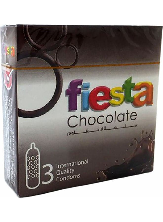 3-Piece Chocolate Condoms Family Planning & Contraceptives