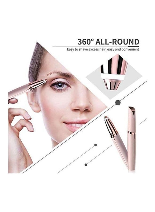 Waterproof Eyebrow Trimmer for Women - Light Hair Removal Light Pink Epilators (٣)