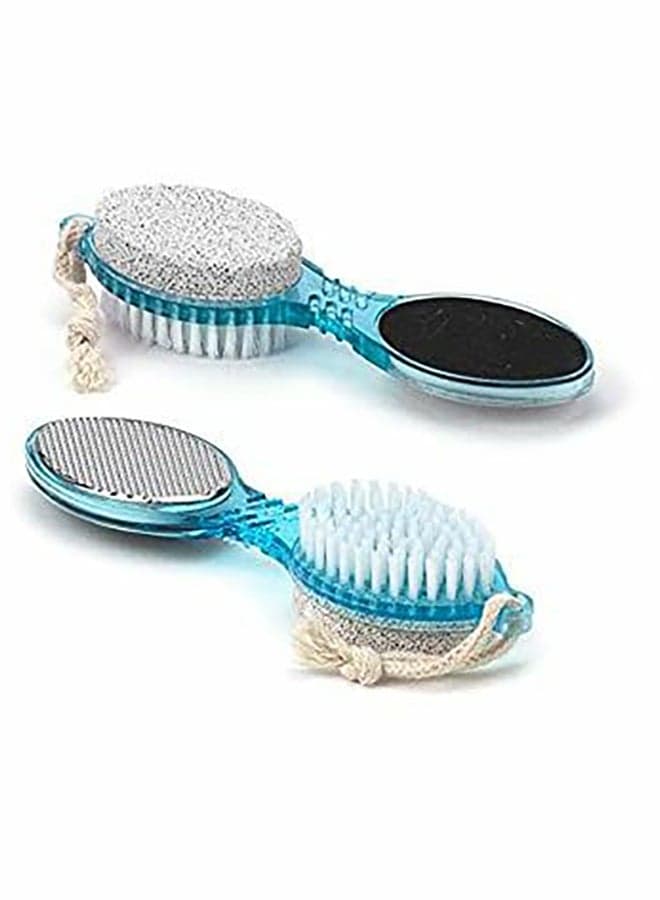 4-Step Pedicure Paddle Brush Multicolor Personal Care