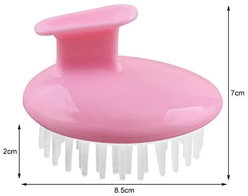 Shampoo Anti-Slip Scalp Shower Hair Brush Pink 7 x 8.5cm (٥)