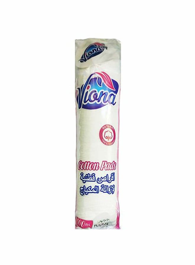 100-Piece Natural Cotton Pads White Makeup Tool Cleaners