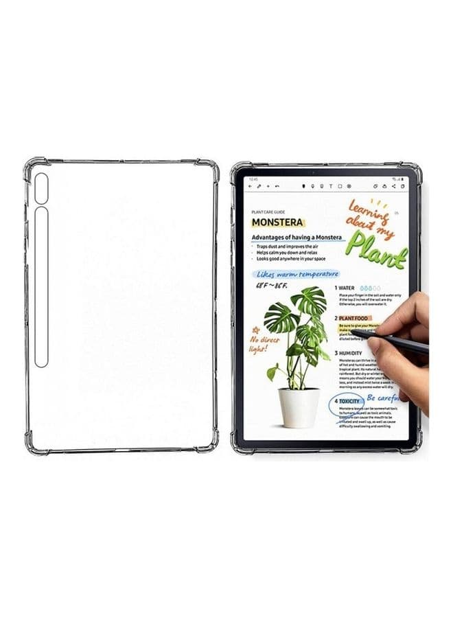 Clear Bumper Case Cover For Samsung Galaxy Tab S7 Plus clear Tablet Cases & Sleeves (٦)