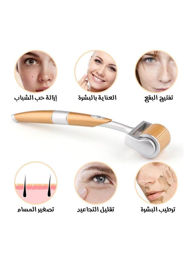 Micro Needle Derma Roller Gold/Silver 0.75mm (3)