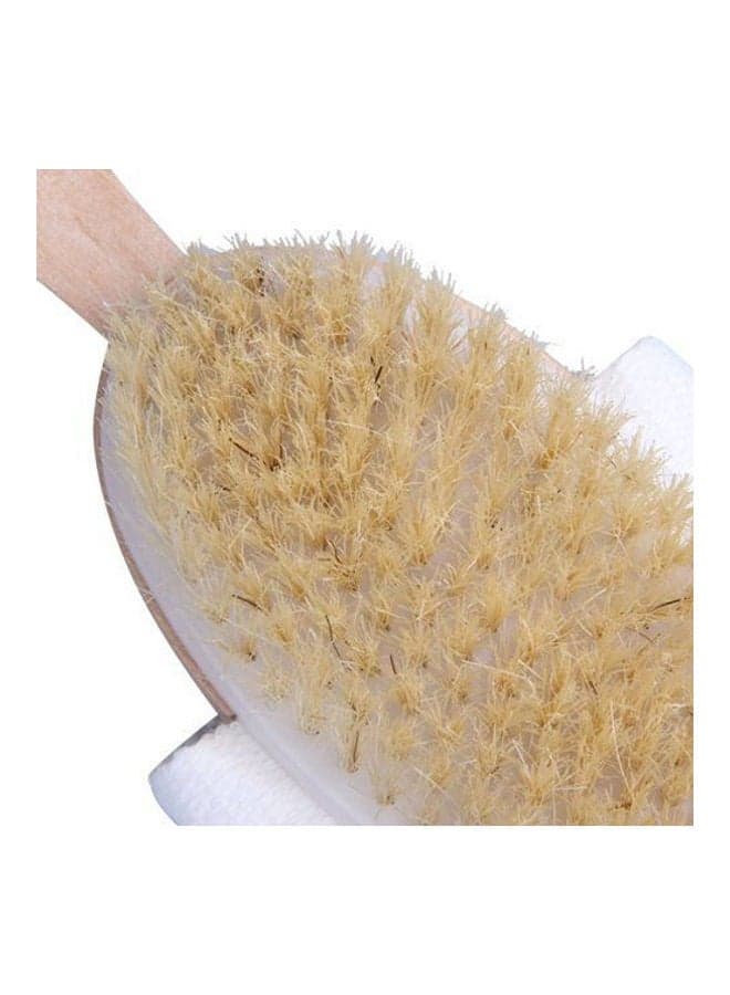 Wooden Handle Back Body Scrubber Bath Brush Brown 20x10x20cm (٥)