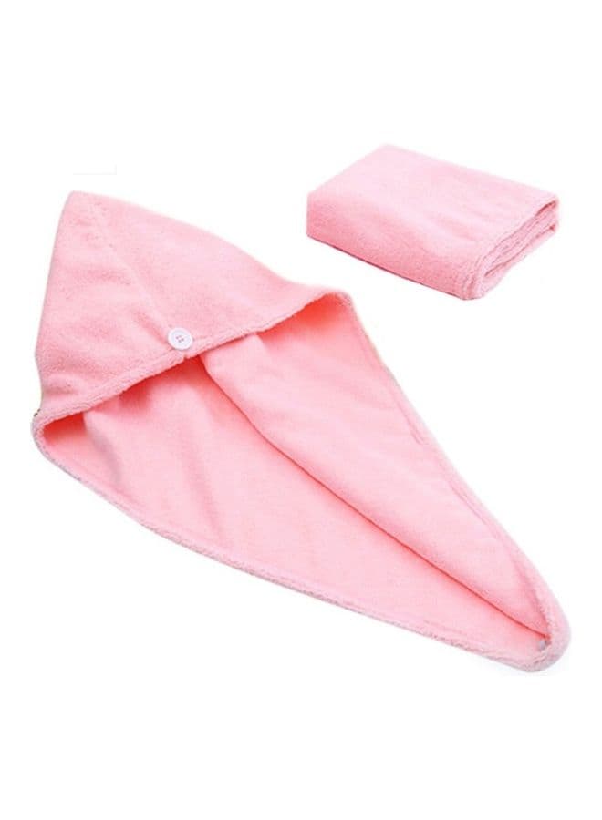 Hair Drying Towel with Button multicolour 100grams Bath Towels