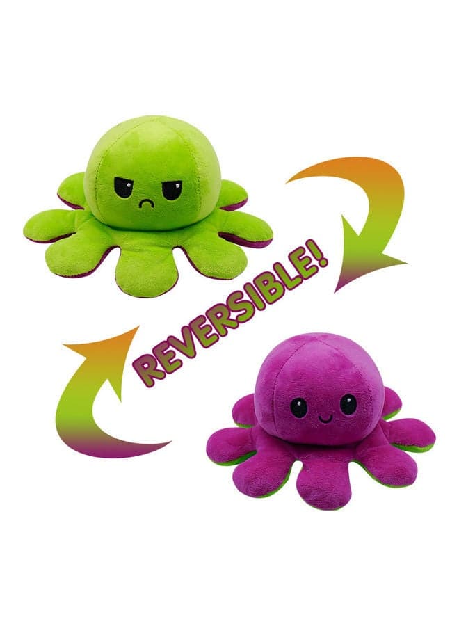 Reversible Octopus Toy 20 x 10cm Plush Pillows