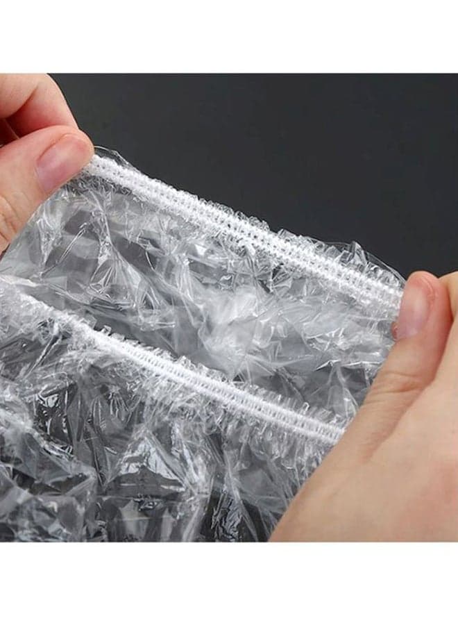 100-Piece Disposable Shower Cap Set White (4)