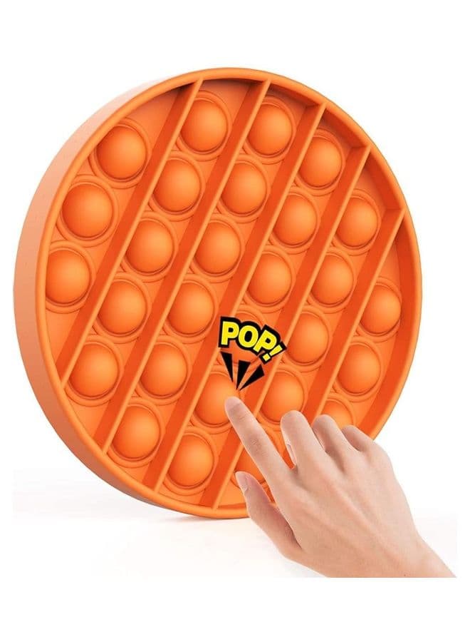 Push Pop Bubble Sensory Fidget Stress Relieve Squeeze Squishy Toy For Kids 12.7x1.5x12.7cm