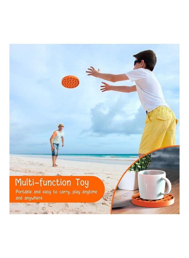 Push Pop Bubble Sensory Fidget Stress Relieve Squeeze Squishy Toy For Kids 12.7x1.5x12.7cm (٣)