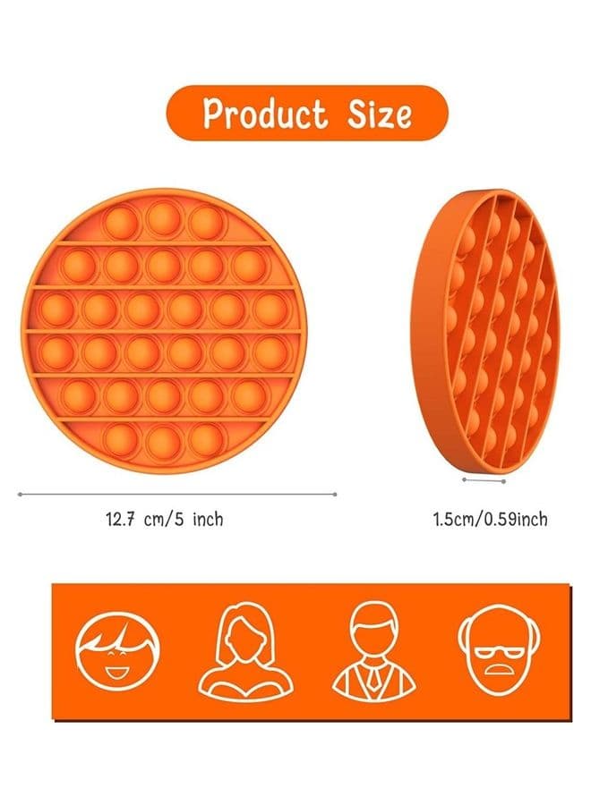 Push Pop Bubble Sensory Fidget Stress Relieve Squeeze Squishy Toy For Kids 12.7x1.5x12.7cm (٧)