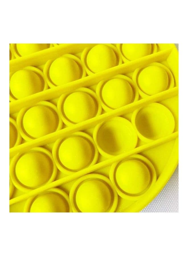 3-Piece Silicone Push Pop Bubble Sensory Squeeze Fidget Stress Relieve Squishy Toy 12.5x1.5x12.5cm (٣)