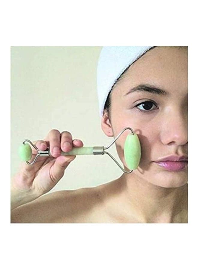 Facial Massage Jade Roller Green 100grams Face Massagers & Rollers (٣)