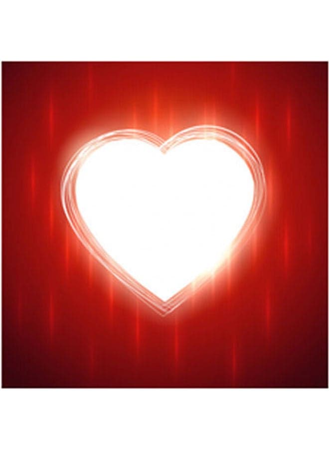 Valentines Photo Block Red/White 15 x 15cm Canvas & Framed Paintings