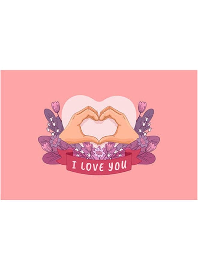 Valentines Photo Block Multicolour 15 x 23cm Canvas & Framed Paintings