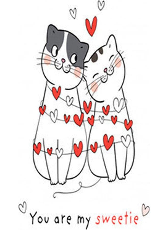 Valentines Photo Block Multicolour 15 x 23cm Canvas & Framed Paintings