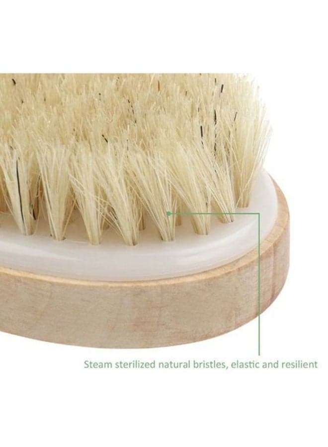 Wooden Bath Body Brush Beige (٣)