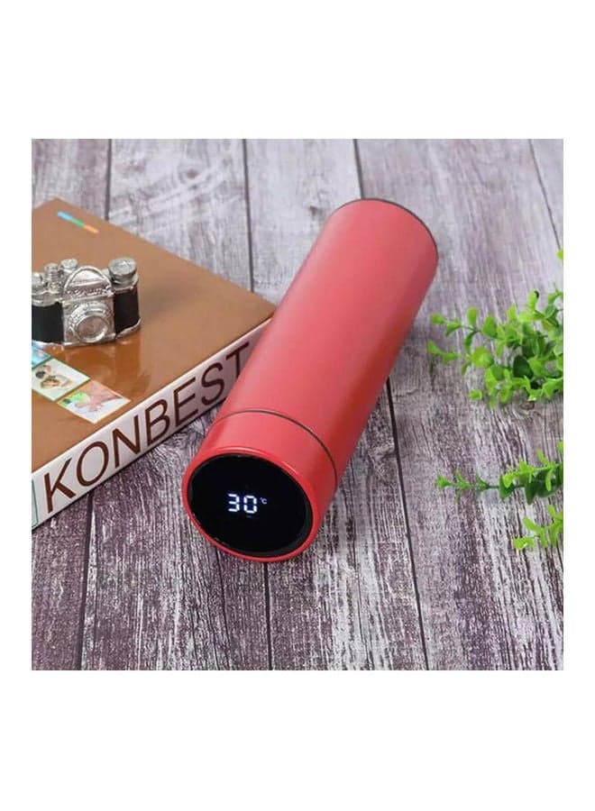 Intelligent Stainless Steel Thermos Bottle Cup Temperature Display Vacuum Flasks Travel Car Soup Coffee Mug Thermos Water Bottle Red