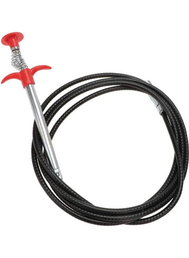 Pipe Dredging Tools Drain Snake  Cleaner Sticks Red 160cm Bathroom Cleaners