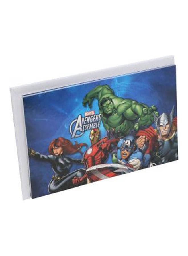 Avengers Printed Invitation Cards with Envelopes 18cm