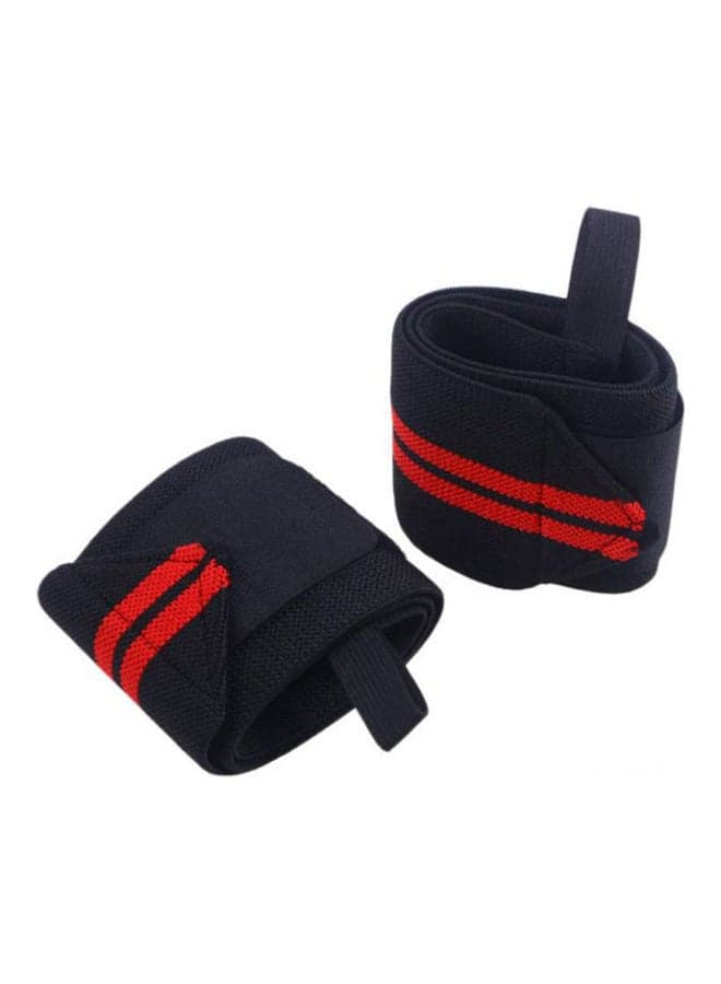 2-Piece Sport Wrist Protective Weight Lifting, Fitness Belt For Gym, Hand Supportive Band With Thumb Loops Wraps
