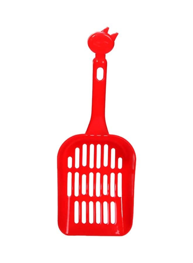 Handheld Litter Scoop Red 12x4.2x7cm Dog Health Supplies