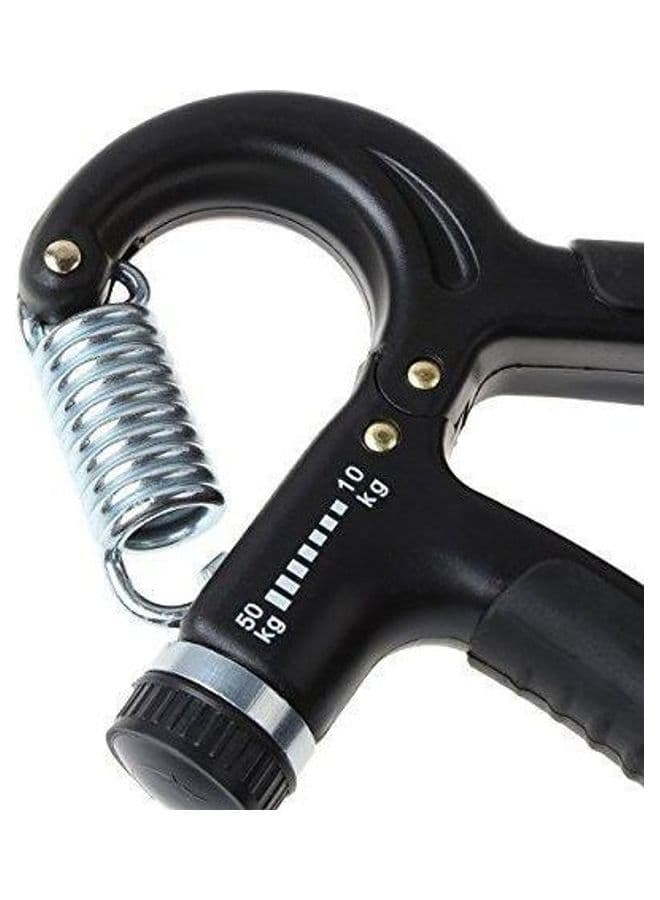Adjustable Hand Grip Power Exerciser Forearm Wrist Strengthener Gripper Black (٣)