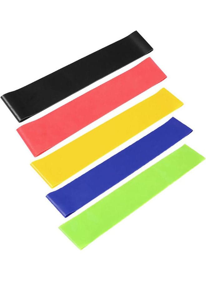 5-Piece Elastic Resistance Bands Set 600 * 50 * 0.35meter Fitness & Strength Training