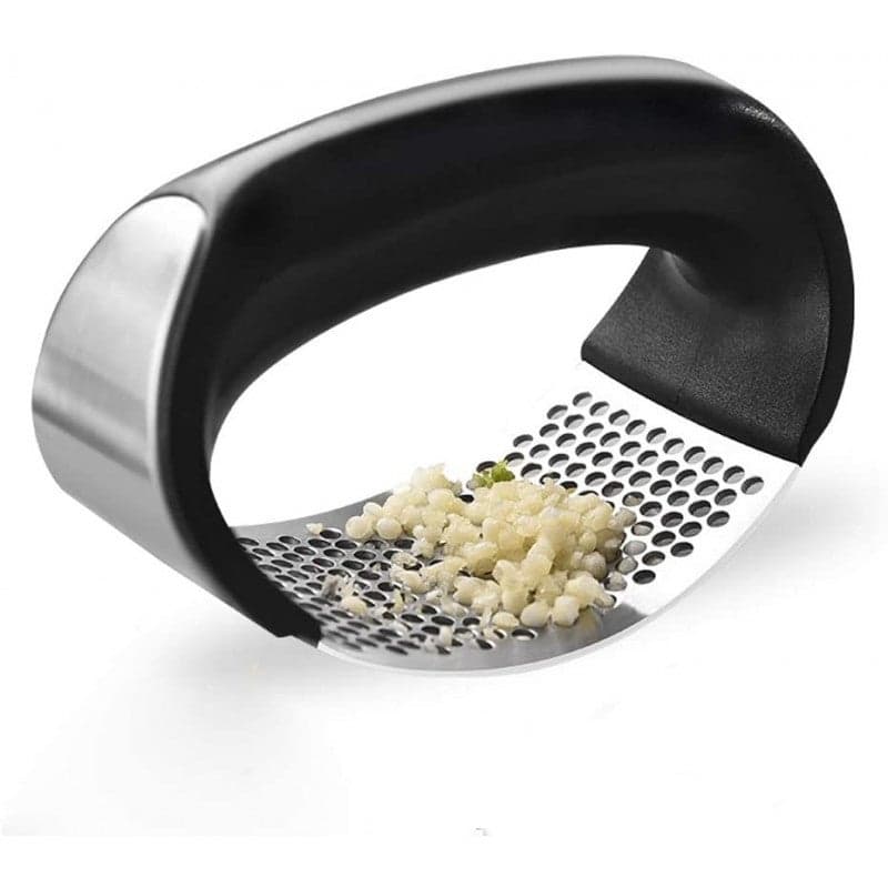 Multi-Function Manual Garlic Presser Black/Silver Graters (3)