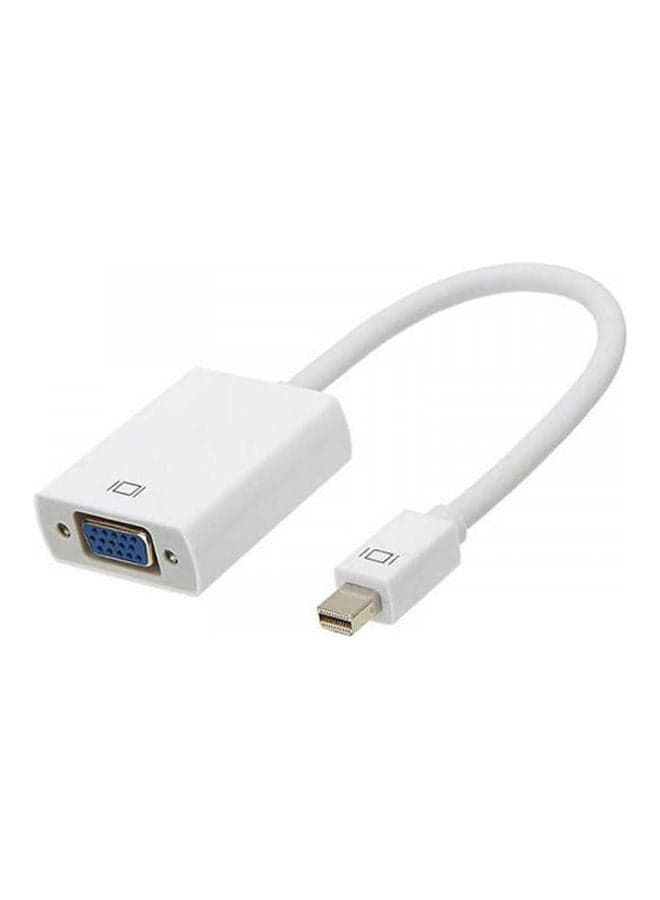 Mini Display Port To Vga Cable Adapter Converter For Macbook White Television Accessories