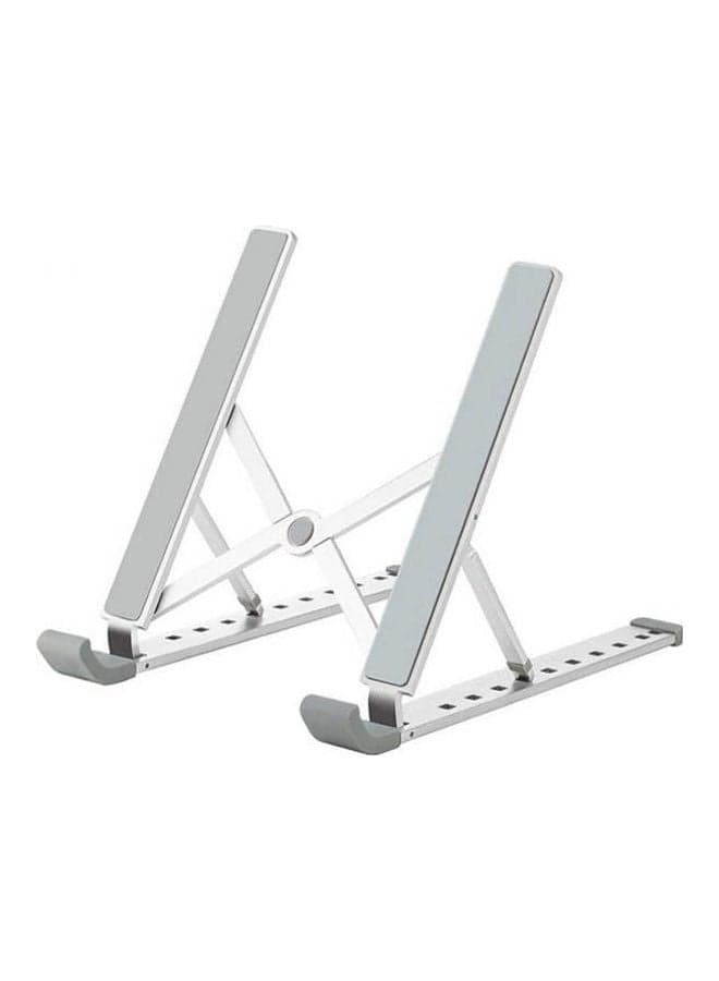 Laptop Stand, Adjustable Portable Laptop Holder For Desk, Aluminum Ventilated Notebook Riser For Macbook Air Pro, More 10-15.6 Inches Pc Computer, Tablet, Ipad Silver Desk Accessories & Workspace Organizers