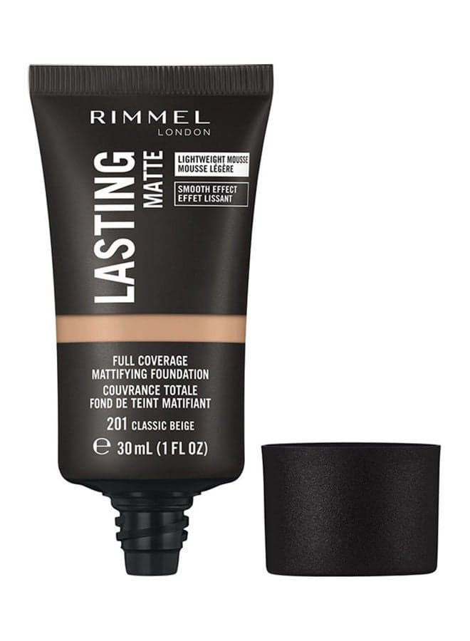 Lasting Matte Foundation – 201 –Classic Beige