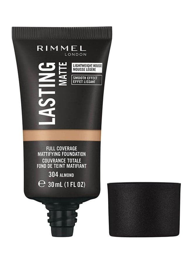 Lasting Matte Foundation – 304 –Almond