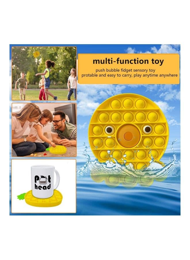 High-Quality Silicone Push Pop Bubble Sensory Fidget Stress Relieve Squishy Toy (٣)